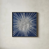 Sunburst I by Wild Apple Portfolio. Shown in a sleek black glass frame for a contemporary gallery look. Available as an archival giclee rolled canvas, fine art paper, or poster print. SKU 62005a.