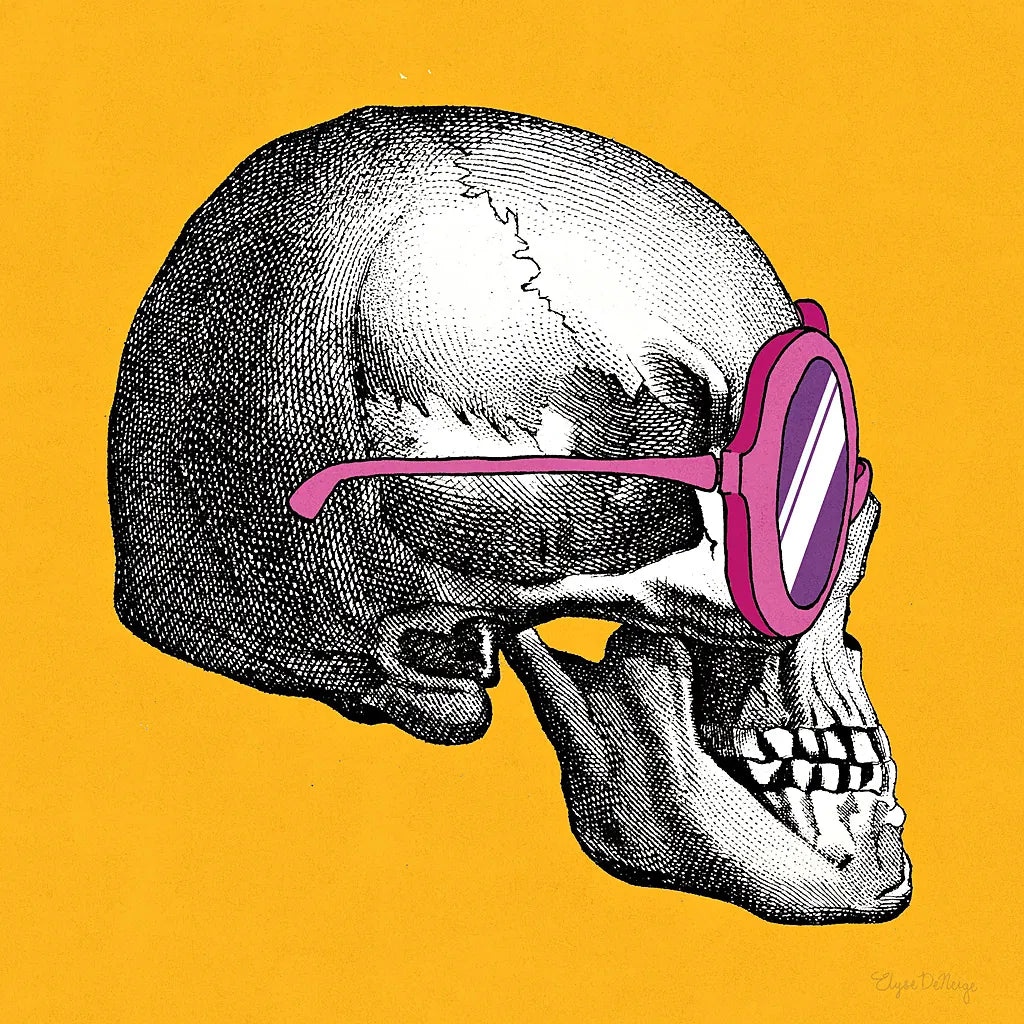 Sunny Skull I by Wild Apple Portfolio. SKU 21659a. Archival Giclee Fine art print for wall decor.