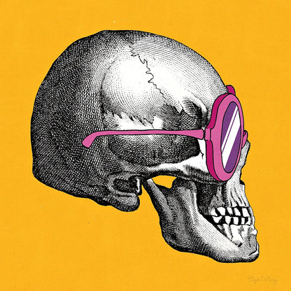 Sunny Skull I by Wild Apple Portfolio. SKU 21659a. Archival Giclee Fine art print for wall decor.