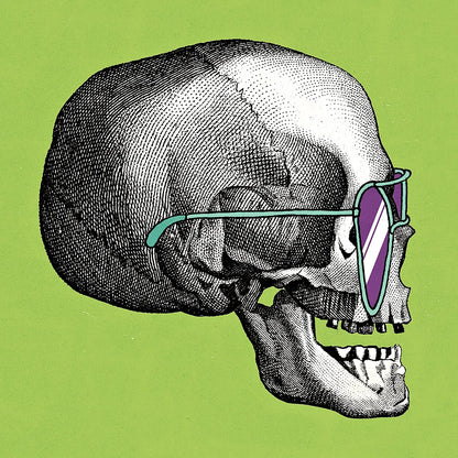 Sunny Skull III by Wild Apple Portfolio. SKU 21661a. Archival Giclee Fine art print for wall decor.