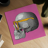 Sunny Skull IV by Wild Apple Portfolio. Shown as a detailed flat fine art print, highlighting archival giclee quality. Available as an archival giclee rolled canvas, fine art paper, or poster print. SKU 21662a.