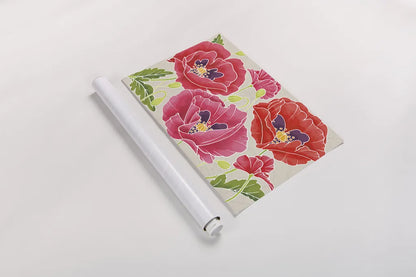 Sunshine Poppies by Wild Apple Portfolio. shown as a rolled paper print. Available as archival giclee rolled canvas, fine art paper, or poster print. SKU 19603i.