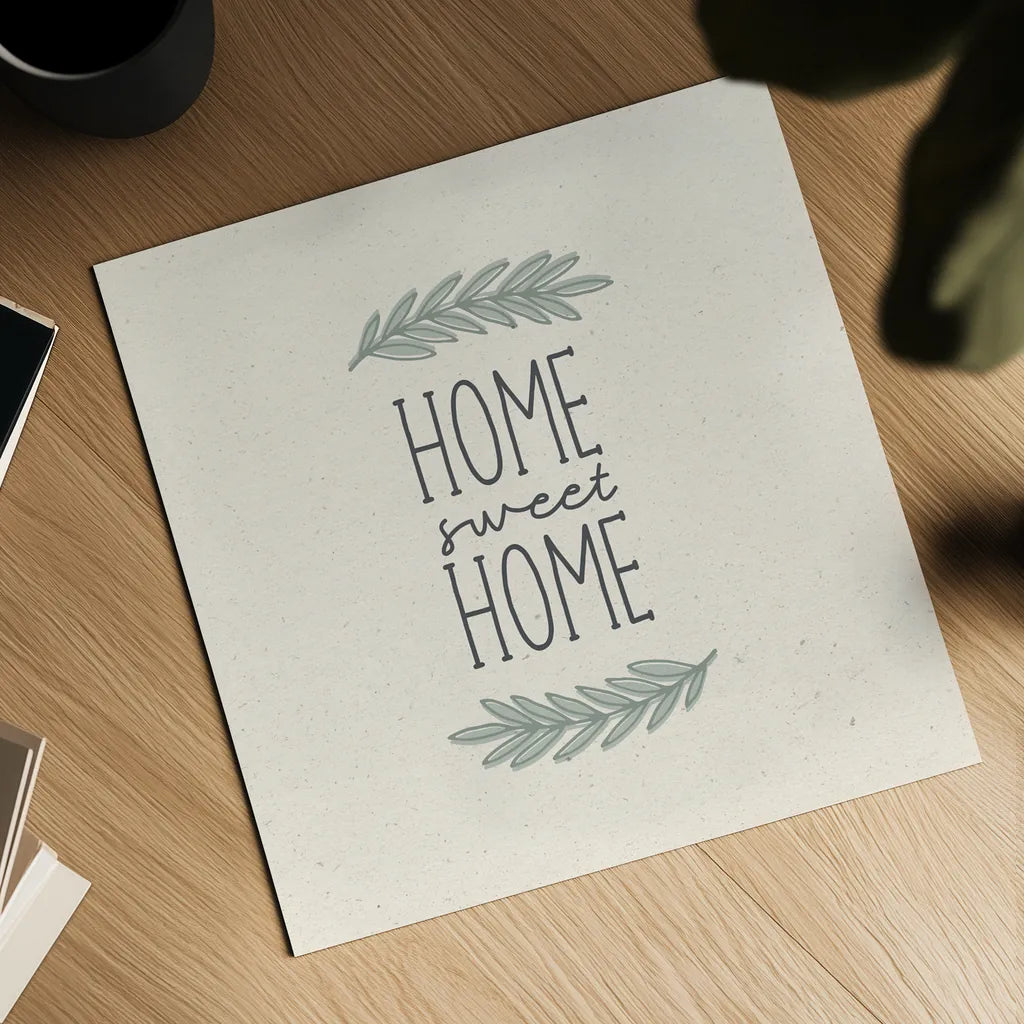 Sweet Home by Wild Apple Portfolio. Shown as a detailed flat fine art print, highlighting archival giclee quality. Available as an archival giclee rolled canvas, fine art paper, or poster print. SKU 75059a.