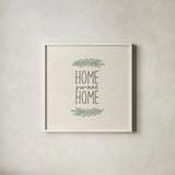 Sweet Home by Wild Apple Portfolio. Shown in a crisp white glass frame for a clean and minimalist style. Available as an archival giclee rolled canvas, fine art paper, or poster print. SKU 75059a.