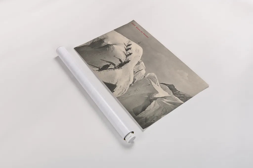 Swiss Alps Summit by Wild Apple Portfolio. shown as a rolled paper print. Available as archival giclee rolled canvas, fine art paper, or poster print. SKU 70705i.