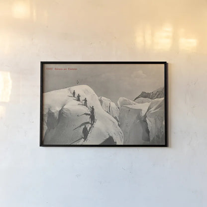 Swiss Alps Summit by Wild Apple Portfolio. shown as a paper print in a black flame. Available as a archival giclee rolled canvas, fine art paper, or poster print. SKU 70705i.