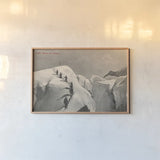 Swiss Alps Summit by Wild Apple Portfolio. shown as a paper print in a natural frame. Available as a archival giclee rolled canvas, fine art paper, or poster print. SKU 70705i.