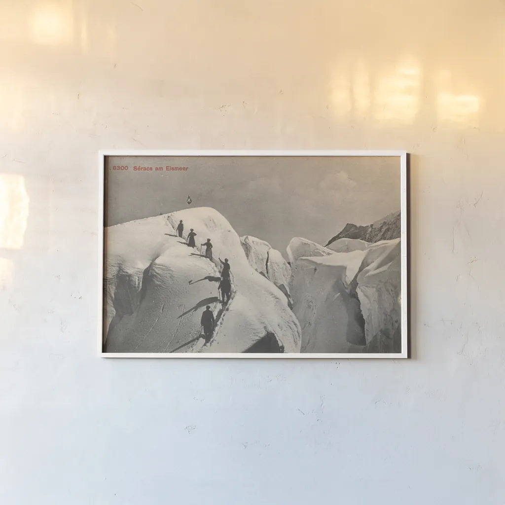 Swiss Alps Summit by Wild Apple Portfolio. shown as a paper print in a white frame. Available as a archival giclee rolled canvas, fine art paper, or poster print. SKU 70705i.