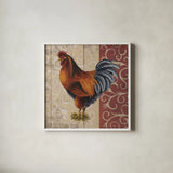 Tail Feathers II by Wild Apple Portfolio. Shown in a crisp white glass frame for a clean and minimalist style. Available as an archival giclee rolled canvas, fine art paper, or poster print. SKU 29559a.