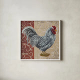 Tail Feathers III by Wild Apple Portfolio. Shown in a crisp white glass frame for a clean and minimalist style. Available as an archival giclee rolled canvas, fine art paper, or poster print. SKU 29556a.