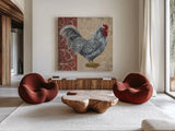 Tail Feathers III by Wild Apple Portfolio. Shown as extra-large giant wall art in a modern living room. Available as an archival giclee rolled canvas, fine art paper, or poster print. SKU 29556a.