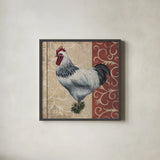 Tail Feathers IV by Wild Apple Portfolio. Shown in a sleek black glass frame for a contemporary gallery look. Available as an archival giclee rolled canvas, fine art paper, or poster print. SKU 29557a.