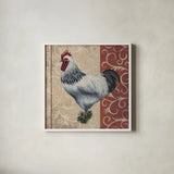 Tail Feathers IV by Wild Apple Portfolio. Shown in a crisp white glass frame for a clean and minimalist style. Available as an archival giclee rolled canvas, fine art paper, or poster print. SKU 29557a.