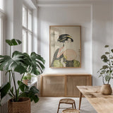 Takashima Ohisa by Wild Apple Portfolio. shown as a print in a natural wood frame in a dining room. Available as a archival giclee rolled canvas, fine art paper, or poster print. SKU 104939h.