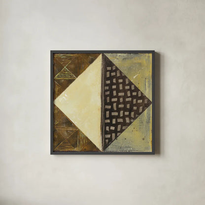 Tapestry II B by Wild Apple Portfolio. Shown in a sleek black glass frame for a contemporary gallery look. Available as an archival giclee rolled canvas, fine art paper, or poster print. SKU 24504a.