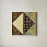 Tapestry II B by Wild Apple Portfolio. Shown in a crisp white glass frame for a clean and minimalist style. Available as an archival giclee rolled canvas, fine art paper, or poster print. SKU 24504a.