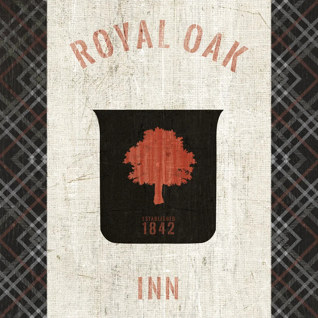 Tartan Lodge Shield II by Wild Apple Portfolio. SKU 50337a. Archival Giclee Fine art print for wall decor.