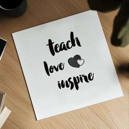 Teacher Inspiration I by Wild Apple Portfolio. Shown as a detailed flat fine art print, highlighting archival giclee quality. Available as an archival giclee rolled canvas, fine art paper, or poster print. SKU 54324a.