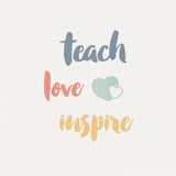 Teacher Inspiration I Color by Wild Apple Portfolio. SKU 54614a. Archival Giclee Fine art print for wall decor.