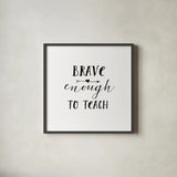 Teacher Inspiration II by Wild Apple Portfolio. Shown in a sleek black glass frame for a contemporary gallery look. Available as an archival giclee rolled canvas, fine art paper, or poster print. SKU 54325a.