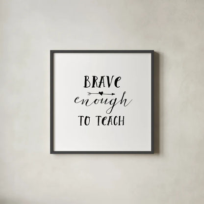 Teacher Inspiration II by Wild Apple Portfolio. Shown in a sleek black glass frame for a contemporary gallery look. Available as an archival giclee rolled canvas, fine art paper, or poster print. SKU 54325a.