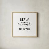 Teacher Inspiration II by Wild Apple Portfolio. Shown in a natural wood glass frame for a timeless modern aesthetic. Available as an archival giclee rolled canvas, fine art paper, or poster print. SKU 54325a.