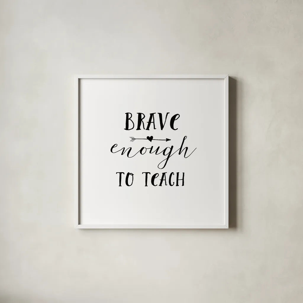 Teacher Inspiration II by Wild Apple Portfolio. Shown in a crisp white glass frame for a clean and minimalist style. Available as an archival giclee rolled canvas, fine art paper, or poster print. SKU 54325a.
