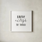 Teacher Inspiration II by Wild Apple Portfolio. Shown in a crisp white glass frame for a clean and minimalist style. Available as an archival giclee rolled canvas, fine art paper, or poster print. SKU 54325a.