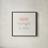 Teacher Inspiration II Color by Wild Apple Portfolio. Shown in a sleek black glass frame for a contemporary gallery look. Available as an archival giclee rolled canvas, fine art paper, or poster print. SKU 54615a.
