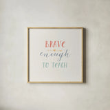 Teacher Inspiration II Color by Wild Apple Portfolio. Shown in a natural wood glass frame for a timeless modern aesthetic. Available as an archival giclee rolled canvas, fine art paper, or poster print. SKU 54615a.