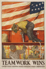 Teamwork Wins by Wild Apple Portfolio. SKU 103770h. Archival Giclee Fine art print for wall decor.
