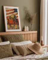 Teamwork Wins by Wild Apple Portfolio. shown as a paper print in a natural frame. Available as a archival giclee rolled canvas, fine art paper, or poster print. SKU 103770h.