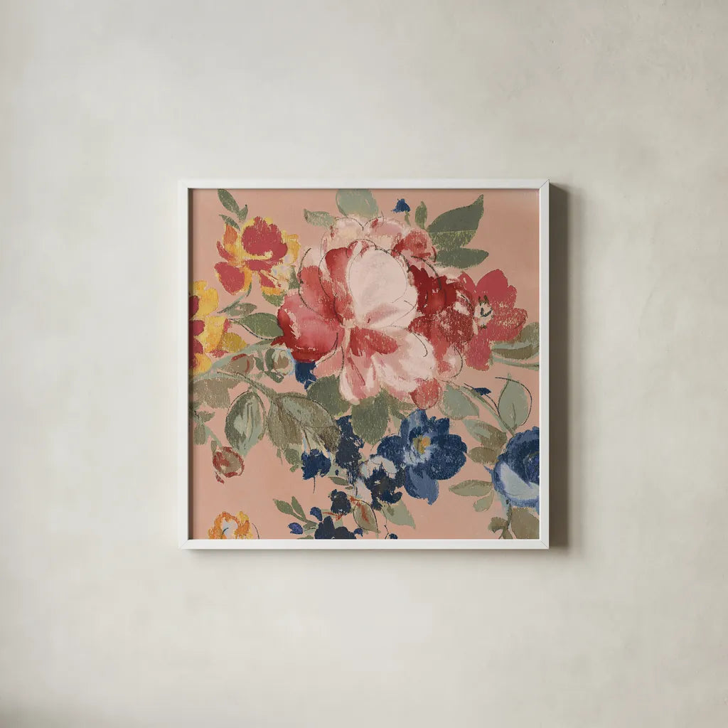 Terra Garden I by Wild Apple Portfolio. Shown in a crisp white glass frame for a clean and minimalist style. Available as an archival giclee rolled canvas, fine art paper, or poster print. SKU 57190a.
