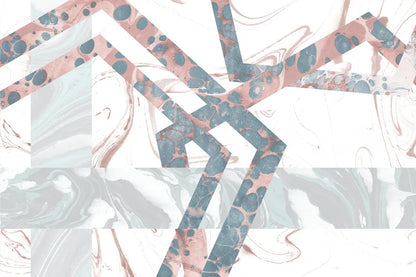 Terrazzo I Coral Crop by Wild Apple Portfolio. SKU 57705i. Archival Giclee Fine art print for wall decor.