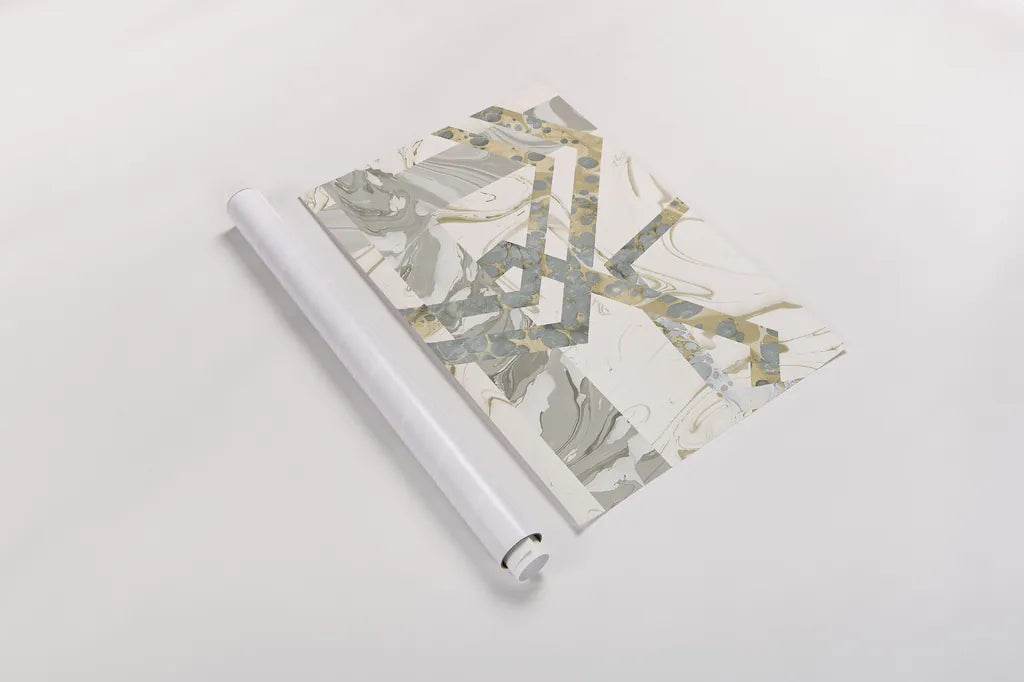 Terrazzo I Crop by Wild Apple Portfolio. shown as a rolled paper print. Available as archival giclee rolled canvas, fine art paper, or poster print. SKU 30178i.