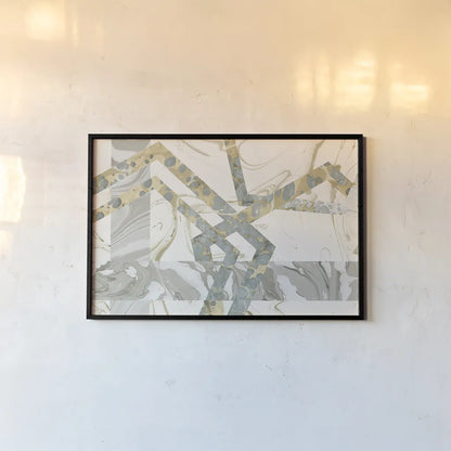 Terrazzo I Crop by Wild Apple Portfolio. shown as a paper print in a black flame. Available as a archival giclee rolled canvas, fine art paper, or poster print. SKU 30178i.