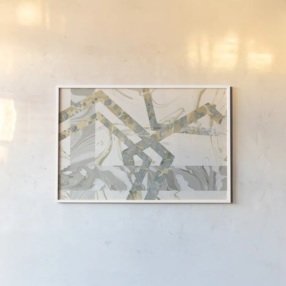 Terrazzo I Crop by Wild Apple Portfolio. shown as a paper print in a white frame. Available as a archival giclee rolled canvas, fine art paper, or poster print. SKU 30178i.