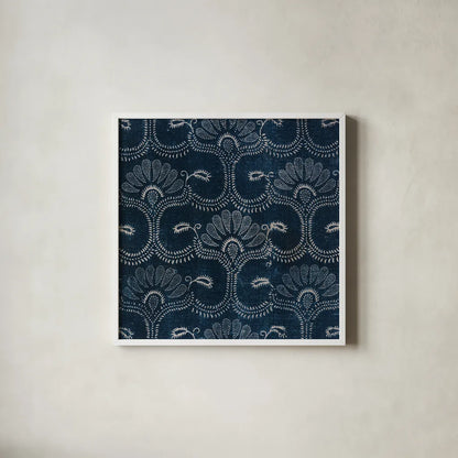 Textile Pattern I by Wild Apple Portfolio. Shown in a crisp white glass frame for a clean and minimalist style. Available as an archival giclee rolled canvas, fine art paper, or poster print. SKU 86354a.