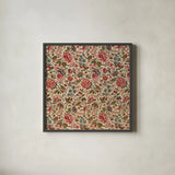Textile Pattern II by Wild Apple Portfolio. Shown in a sleek black glass frame for a contemporary gallery look. Available as an archival giclee rolled canvas, fine art paper, or poster print. SKU 86355a.