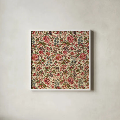 Textile Pattern II by Wild Apple Portfolio. Shown in a crisp white glass frame for a clean and minimalist style. Available as an archival giclee rolled canvas, fine art paper, or poster print. SKU 86355a.