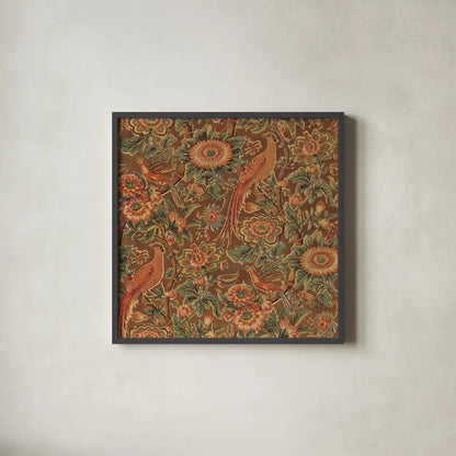 Textile Pattern III by Wild Apple Portfolio. Shown in a sleek black glass frame for a contemporary gallery look. Available as an archival giclee rolled canvas, fine art paper, or poster print. SKU 86356a.