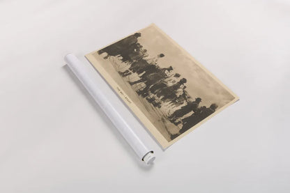 The Ski Start by Wild Apple Portfolio. shown as a rolled paper print. Available as archival giclee rolled canvas, fine art paper, or poster print. SKU 70706i.