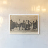 The Ski Start by Wild Apple Portfolio. shown as a paper print in a white frame. Available as a archival giclee rolled canvas, fine art paper, or poster print. SKU 70706i.