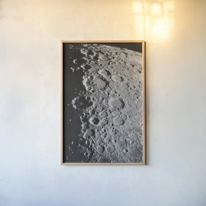Transparencies of the Moon by Wild Apple Portfolio. shown as a paper print in a natural frame. Available as a archival giclee rolled canvas, fine art paper, or poster print. SKU 84535h.