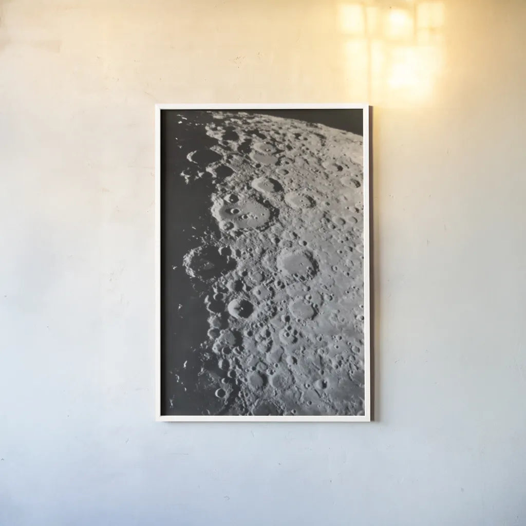 Transparencies of the Moon by Wild Apple Portfolio. shown as a paper print in a white frame. Available as a archival giclee rolled canvas, fine art paper, or poster print. SKU 84535h.