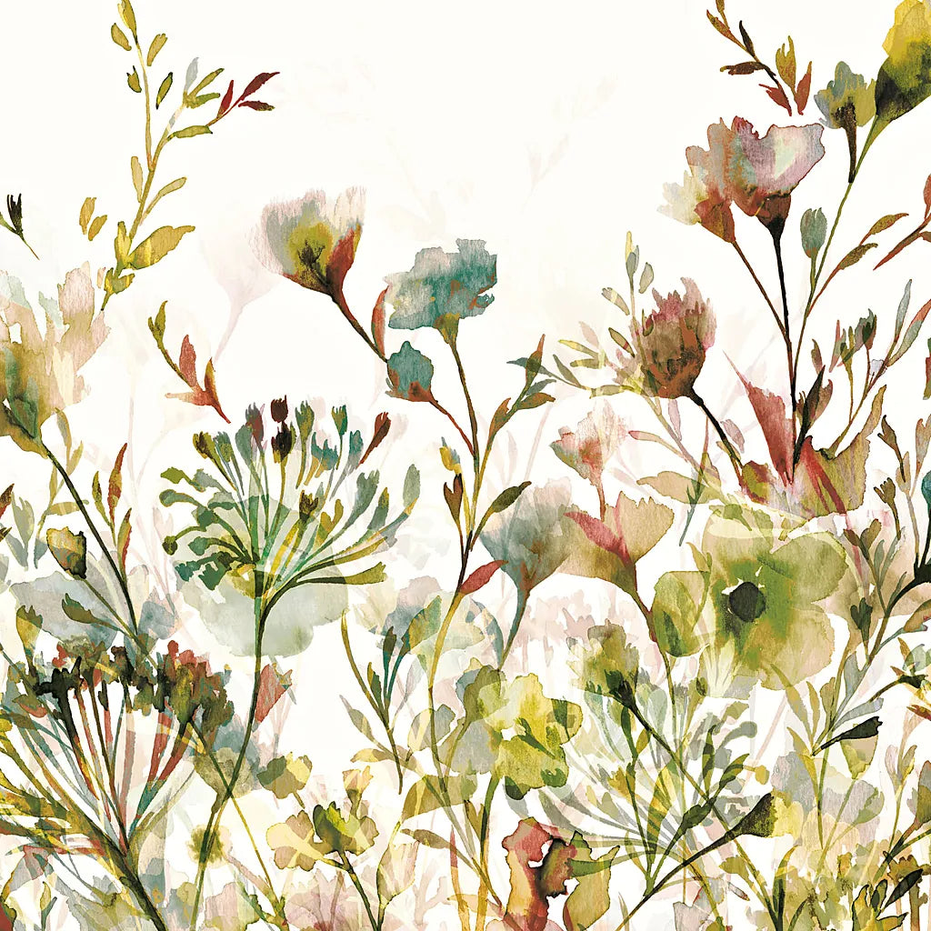 Transparent Garden Warm by Wild Apple Portfolio. SKU 18747a. Archival Giclee Fine art print for wall decor.