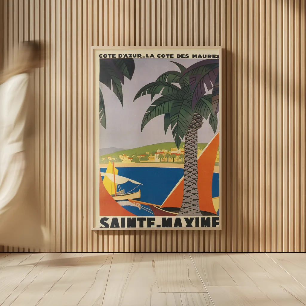 Travel Poster I by Wild Apple Portfolio. shown as over sized large wall art. Available as an archival giclee rolled canvas, fine art paper, or poster print. SKU 65647h.