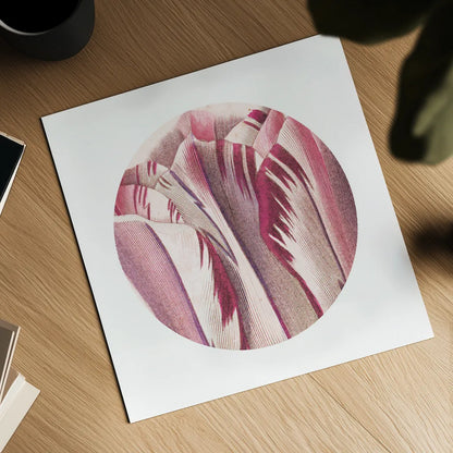 Tulips Circle by Wild Apple Portfolio. Shown as a detailed flat fine art print, highlighting archival giclee quality. Available as an archival giclee rolled canvas, fine art paper, or poster print. SKU 44026a.
