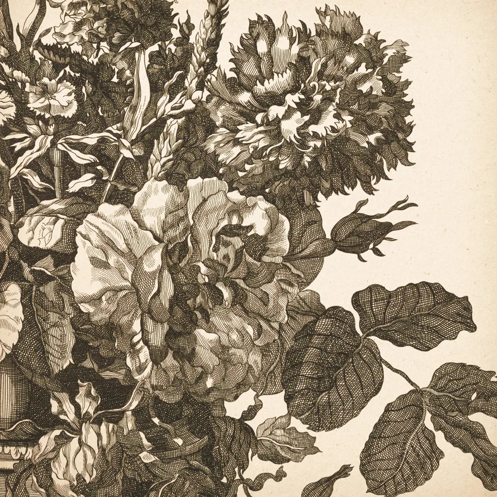 Urn Arrangement II by Wild Apple Portfolio. SKU 95557a. Archival Giclee Fine art print for wall decor.