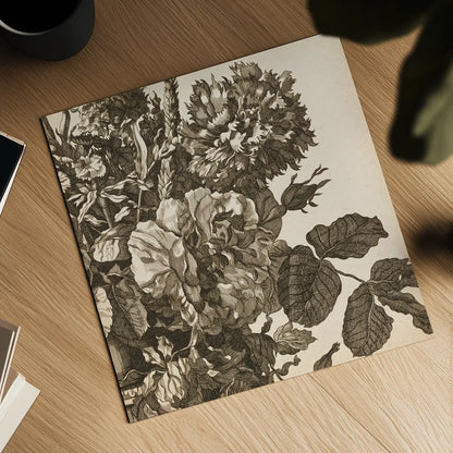 Urn Arrangement II by Wild Apple Portfolio. Shown as a detailed flat fine art print, highlighting archival giclee quality. Available as an archival giclee rolled canvas, fine art paper, or poster print. SKU 95557a.